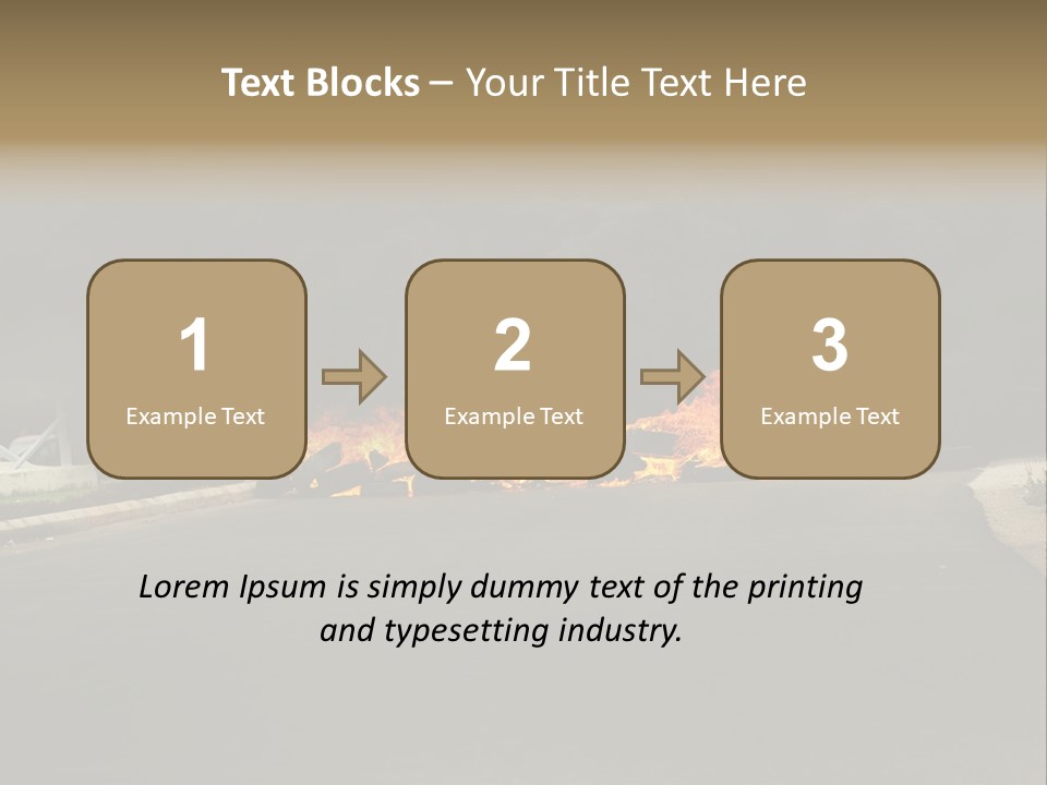Inferno Pollution Destruction PowerPoint Template