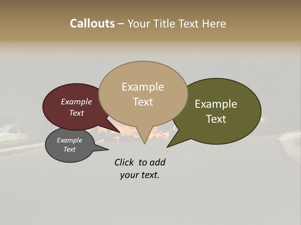 Inferno Pollution Destruction PowerPoint Template