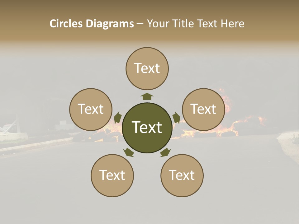 Inferno Pollution Destruction PowerPoint Template