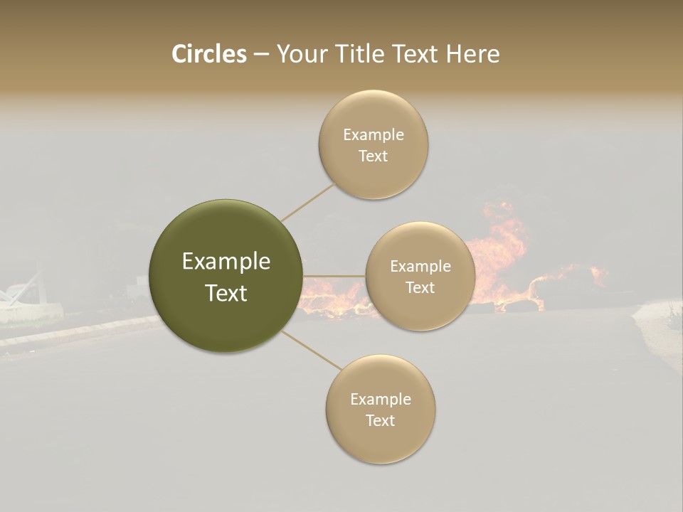 Inferno Pollution Destruction PowerPoint Template