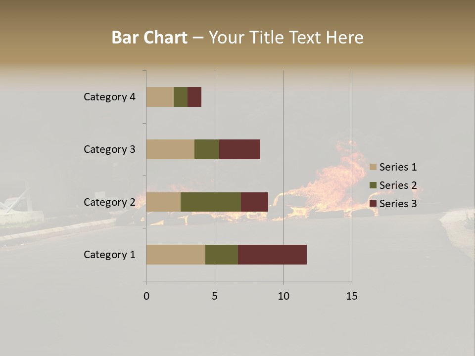 Inferno Pollution Destruction PowerPoint Template
