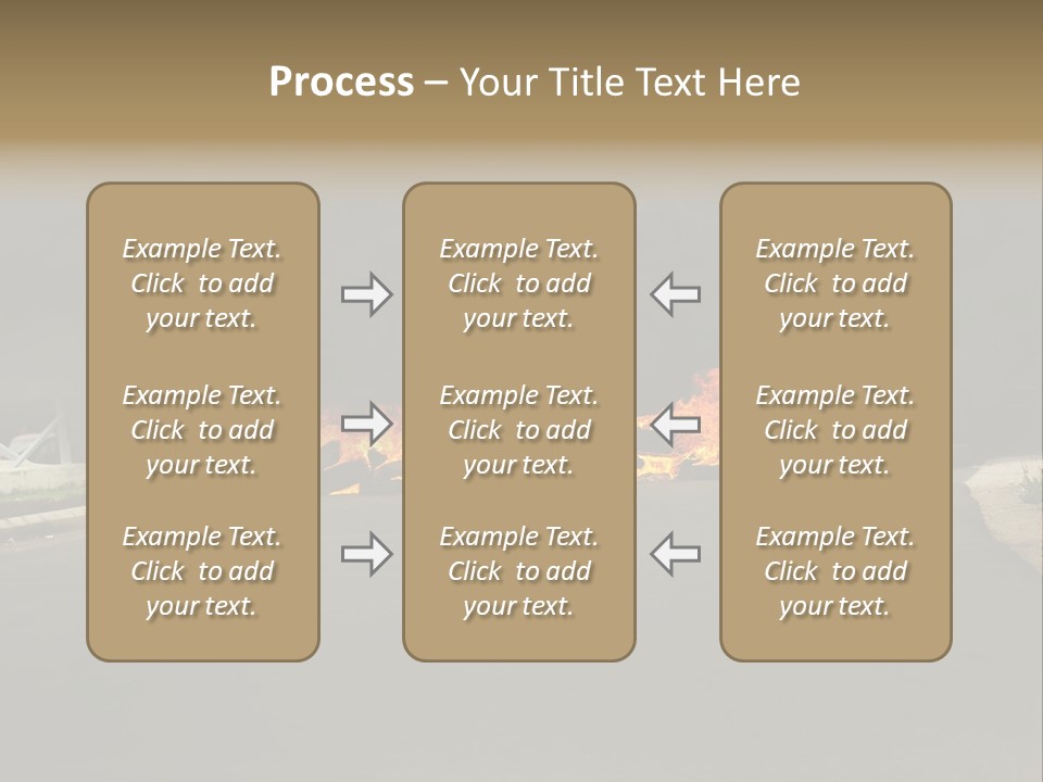 Inferno Pollution Destruction PowerPoint Template