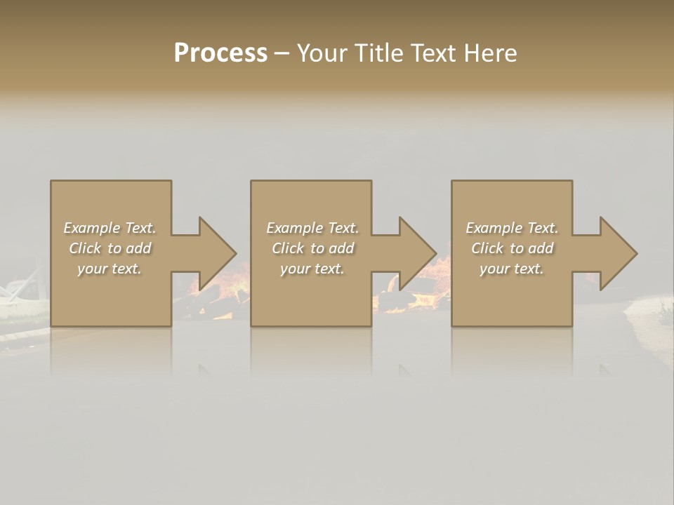Inferno Pollution Destruction PowerPoint Template