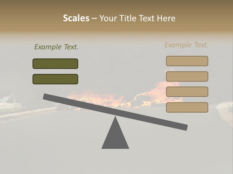 Inferno Pollution Destruction PowerPoint Template