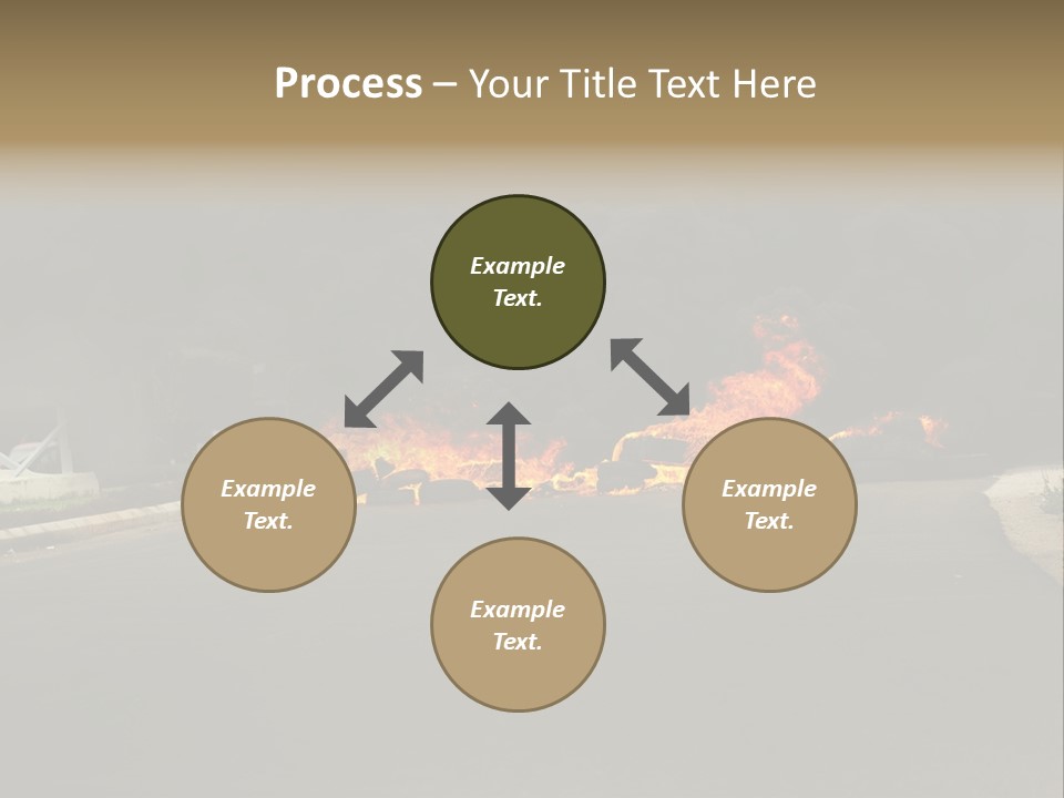 Inferno Pollution Destruction PowerPoint Template