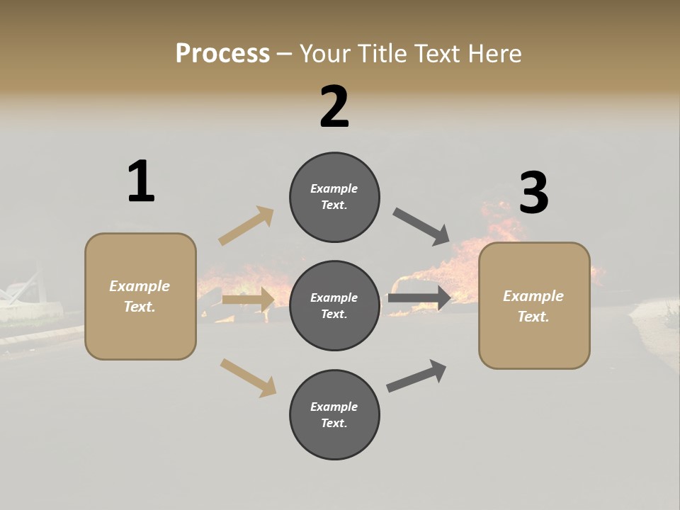 Inferno Pollution Destruction PowerPoint Template