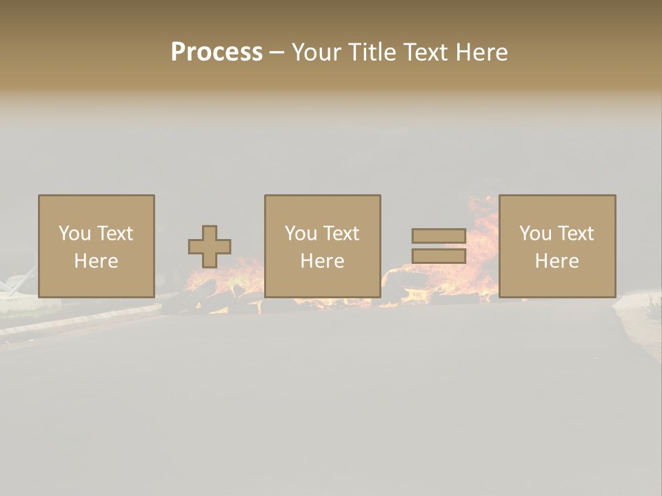 Inferno Pollution Destruction PowerPoint Template