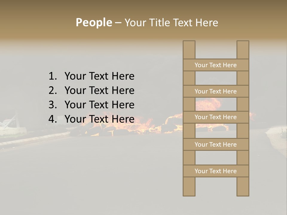 Inferno Pollution Destruction PowerPoint Template