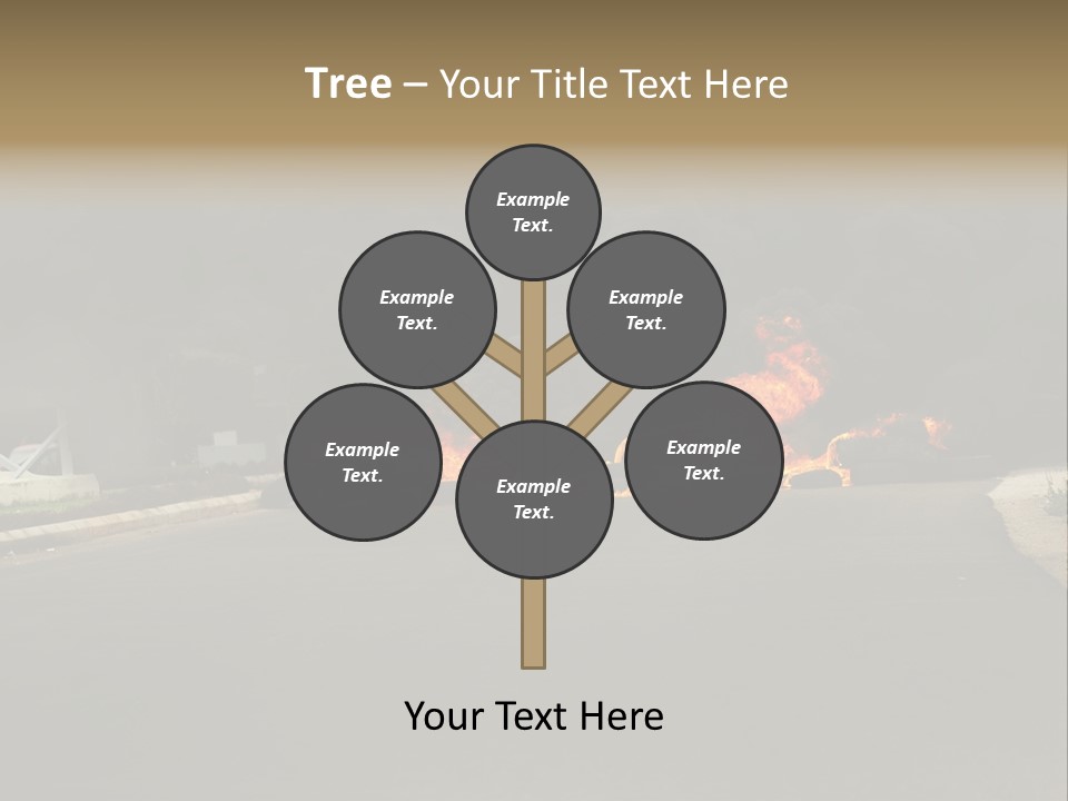 Inferno Pollution Destruction PowerPoint Template