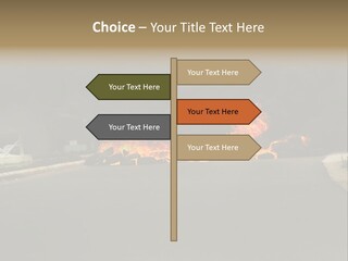 Inferno Pollution Destruction PowerPoint Template