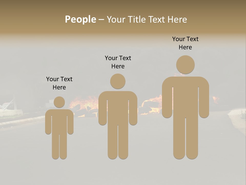 Inferno Pollution Destruction PowerPoint Template