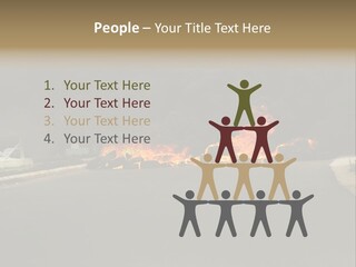 Inferno Pollution Destruction PowerPoint Template