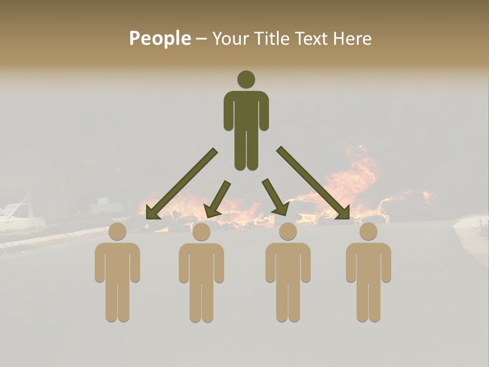 Inferno Pollution Destruction PowerPoint Template