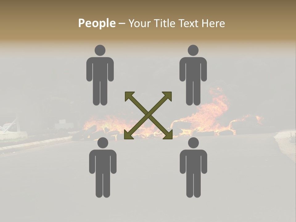 Inferno Pollution Destruction PowerPoint Template