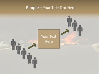 Inferno Pollution Destruction PowerPoint Template