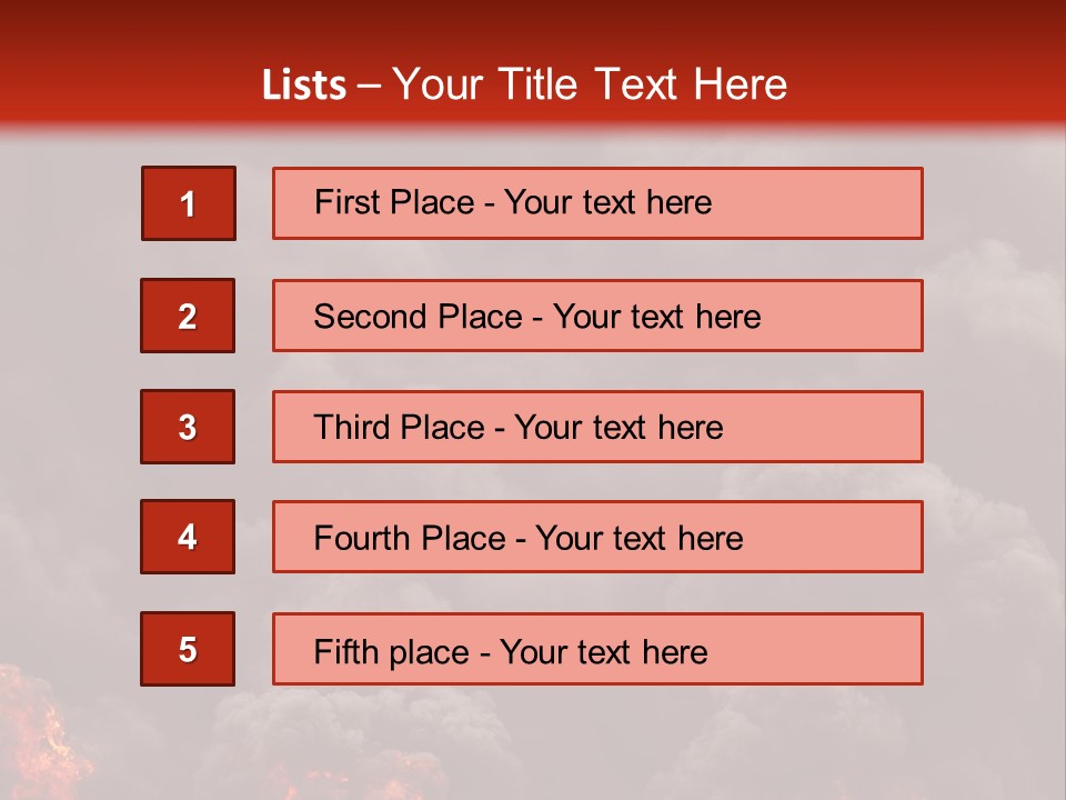 Explosive Fiery Black PowerPoint Template