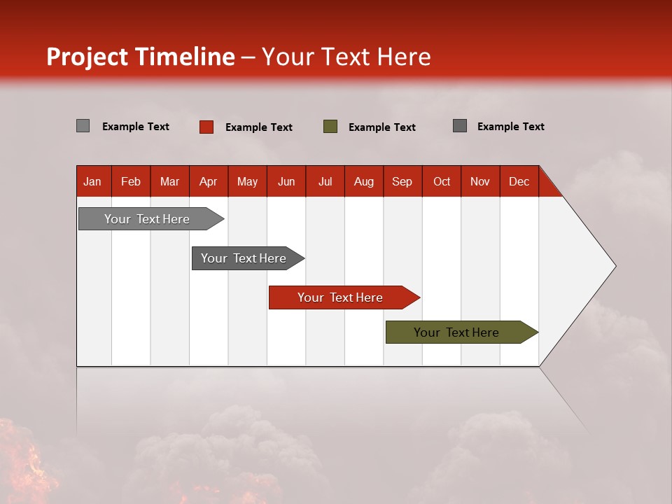 Explosive Fiery Black PowerPoint Template
