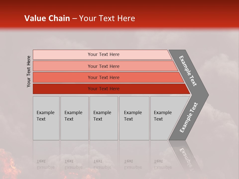 Explosive Fiery Black PowerPoint Template