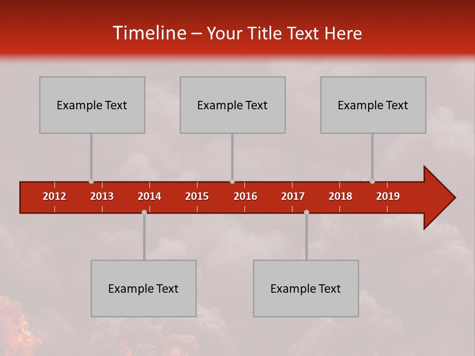 Explosive Fiery Black PowerPoint Template