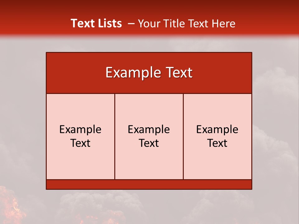 Explosive Fiery Black PowerPoint Template
