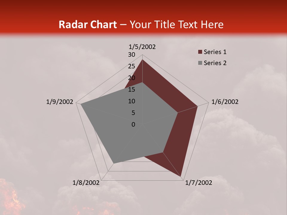 Explosive Fiery Black PowerPoint Template