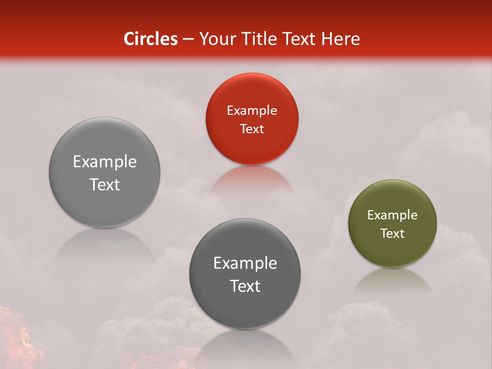 Explosive Fiery Black PowerPoint Template