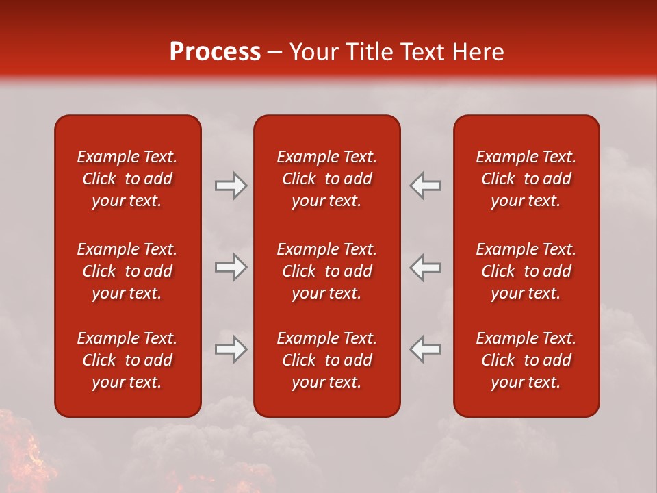 Explosive Fiery Black PowerPoint Template