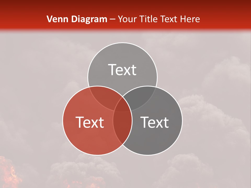 Explosive Fiery Black PowerPoint Template