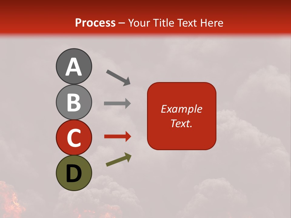 Explosive Fiery Black PowerPoint Template