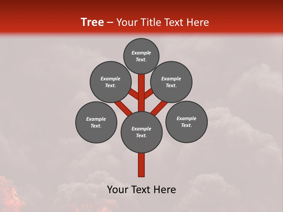 Explosive Fiery Black PowerPoint Template