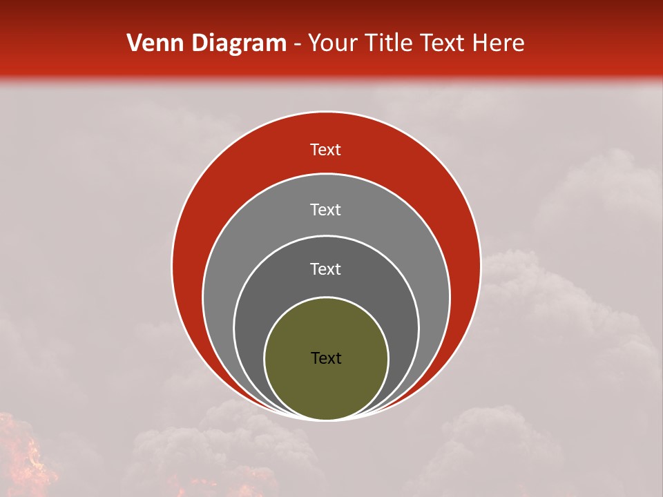 Explosive Fiery Black PowerPoint Template
