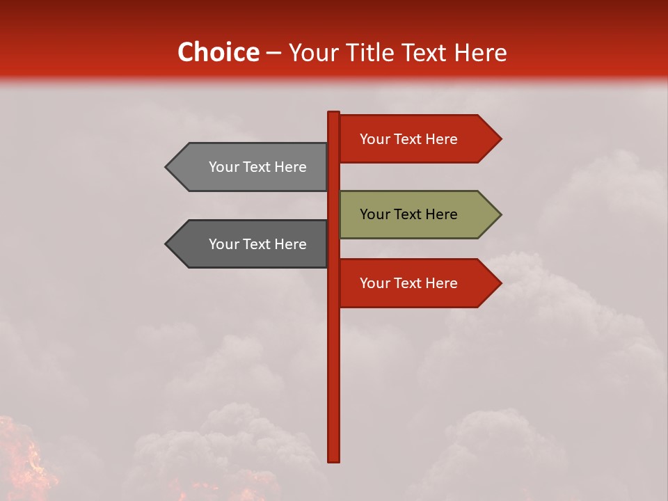 Explosive Fiery Black PowerPoint Template