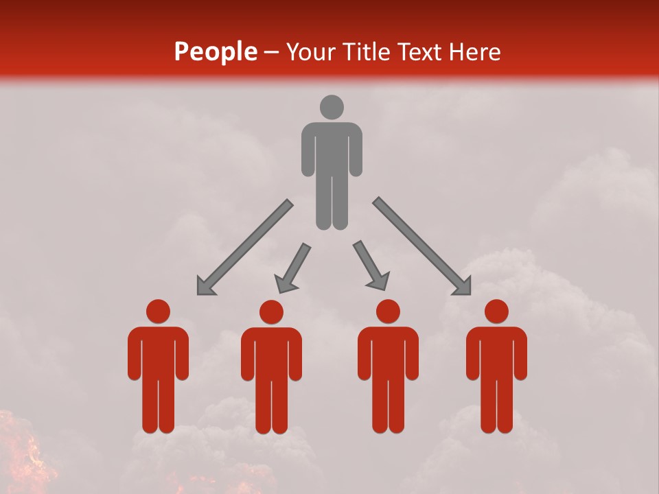 Explosive Fiery Black PowerPoint Template