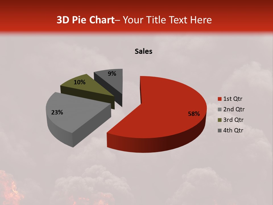 Explosive Fiery Black PowerPoint Template