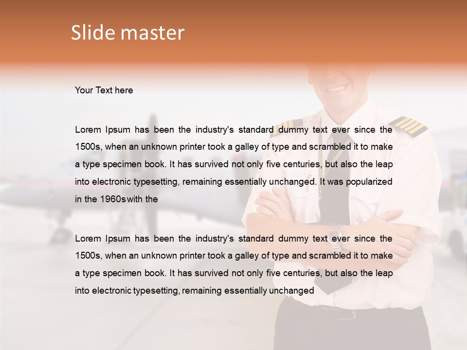 Instructor Aviation Handsome PowerPoint Template