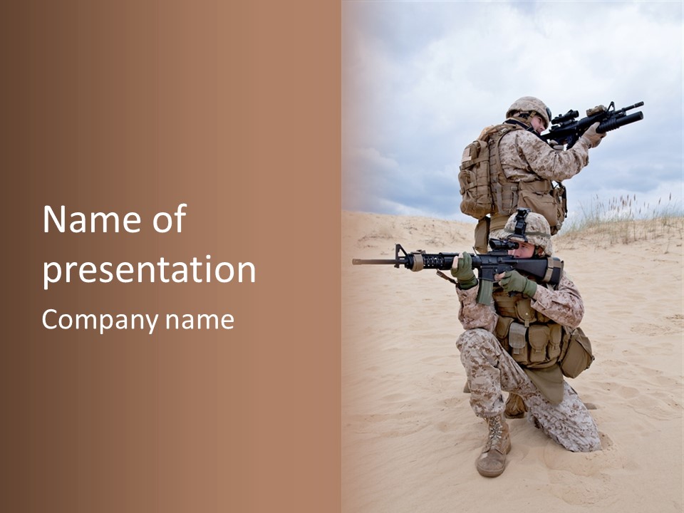 Force Special Forces War PowerPoint Template