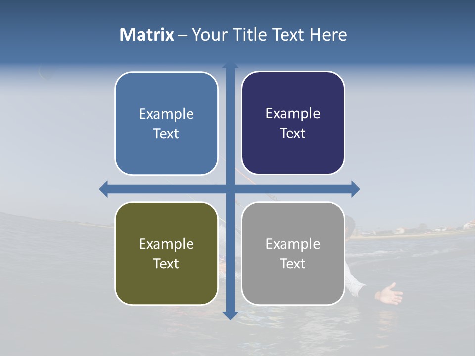 Beach Cutting Wake PowerPoint Template