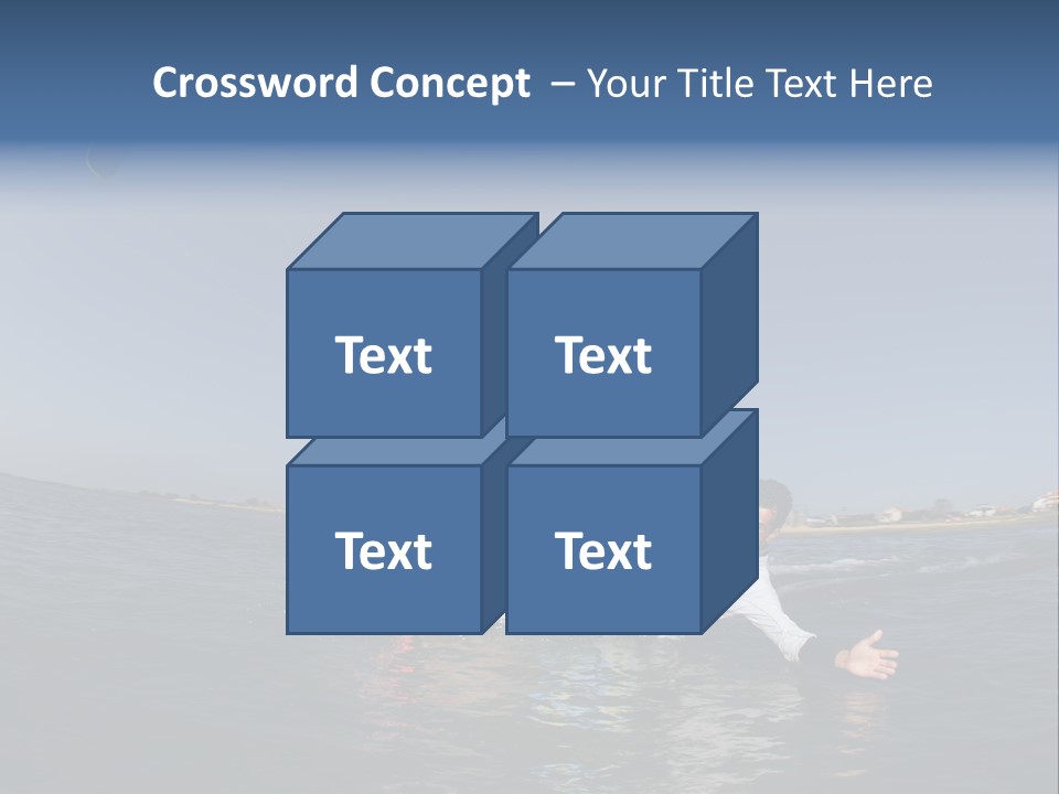 Beach Cutting Wake PowerPoint Template