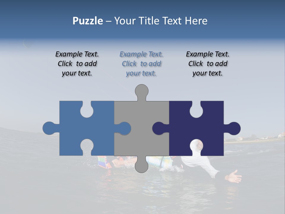 Beach Cutting Wake PowerPoint Template