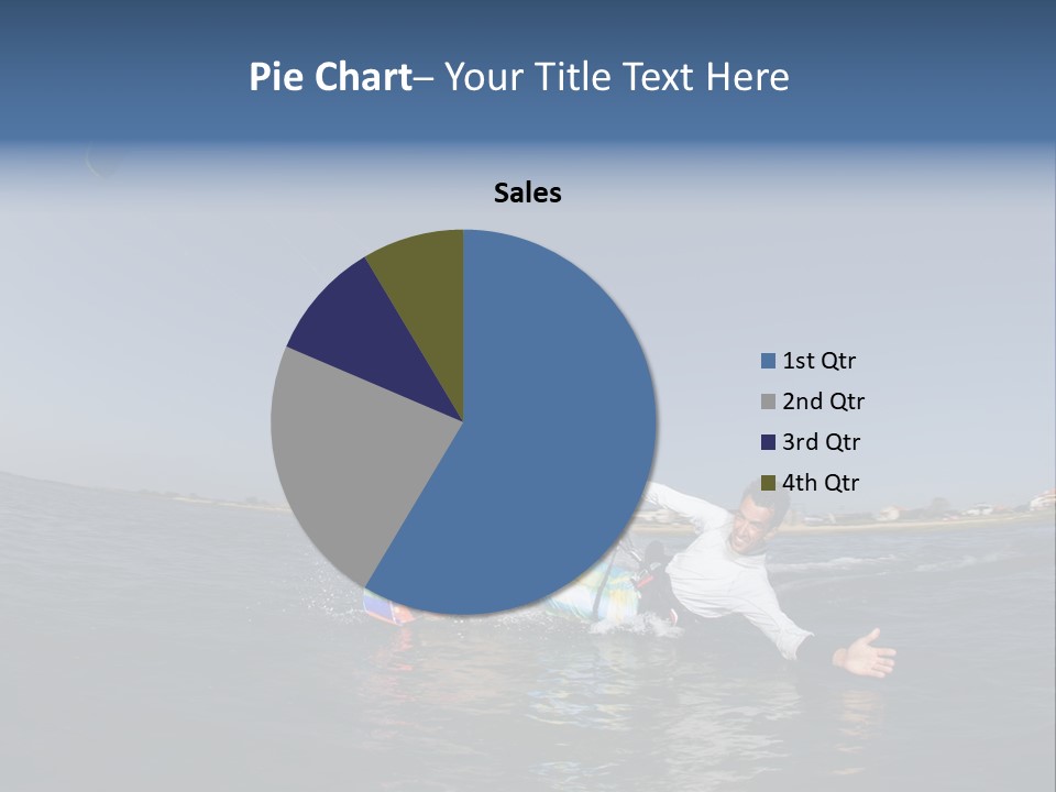 Beach Cutting Wake PowerPoint Template