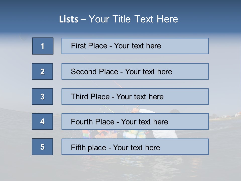 Beach Cutting Wake PowerPoint Template