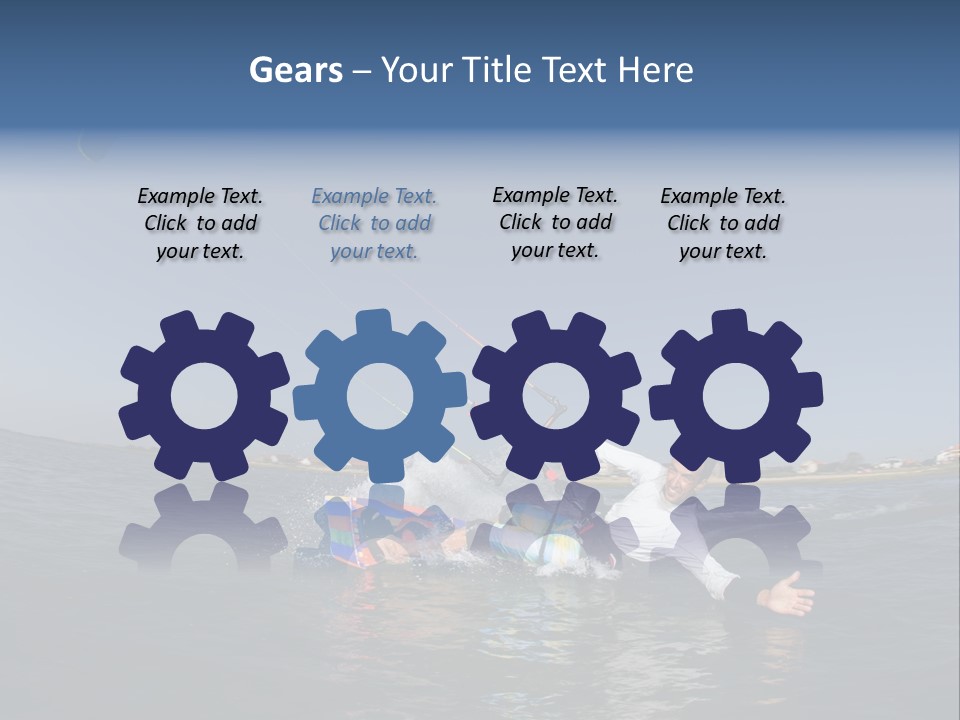 Beach Cutting Wake PowerPoint Template