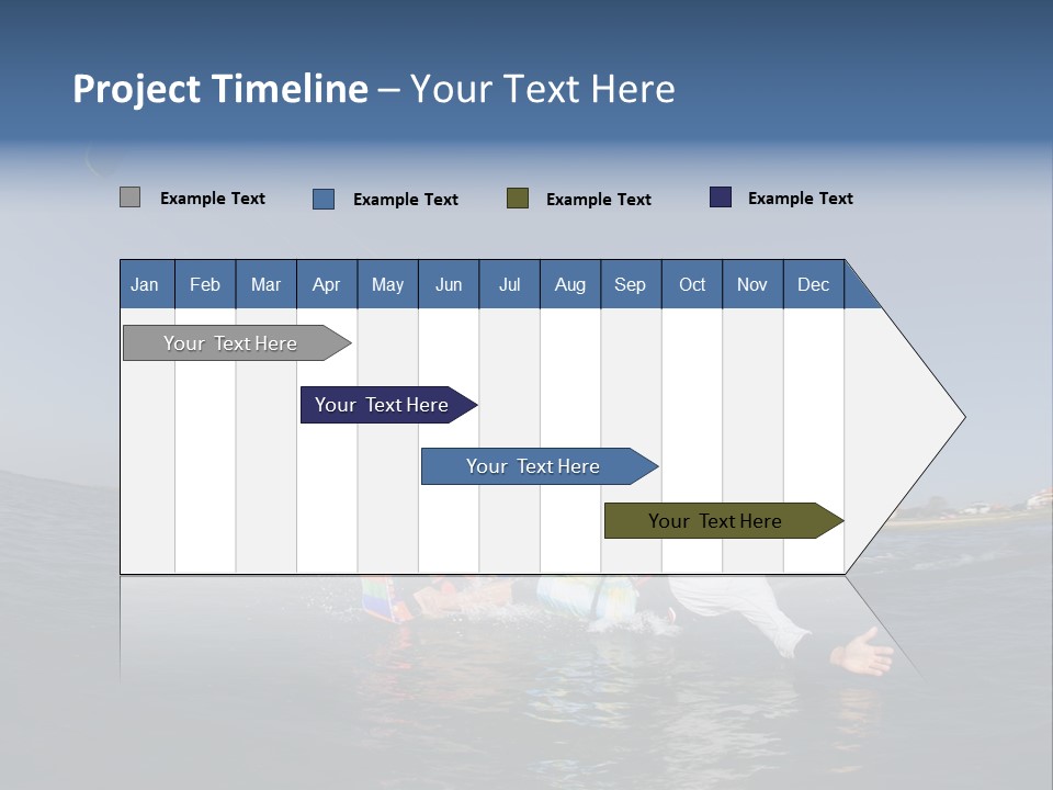 Beach Cutting Wake PowerPoint Template