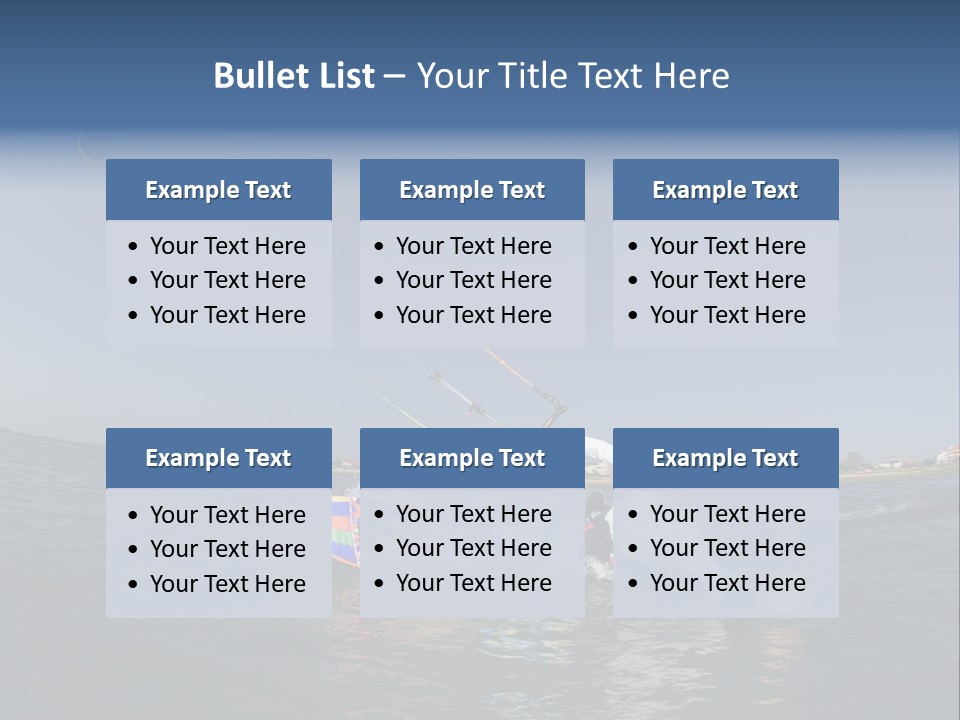 Beach Cutting Wake PowerPoint Template