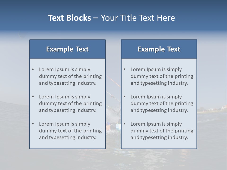 Beach Cutting Wake PowerPoint Template