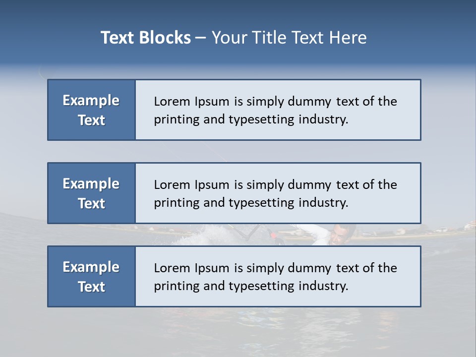 Beach Cutting Wake PowerPoint Template