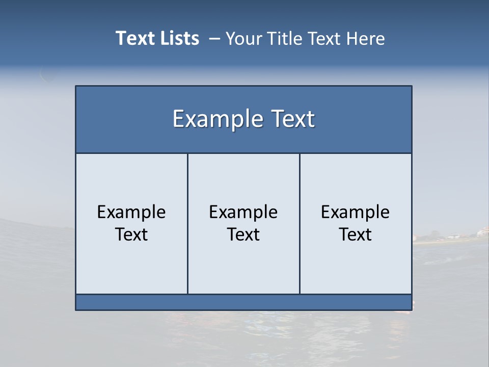 Beach Cutting Wake PowerPoint Template
