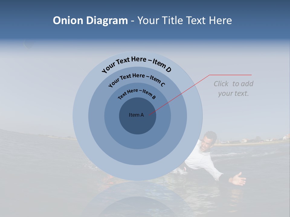 Beach Cutting Wake PowerPoint Template