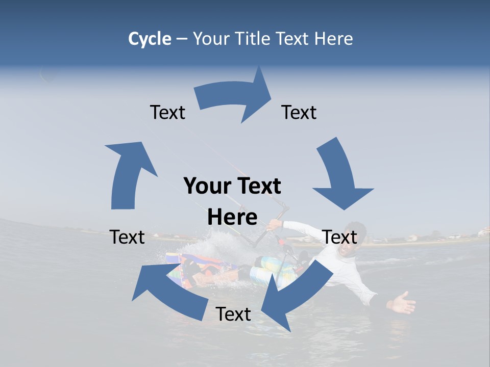 Beach Cutting Wake PowerPoint Template