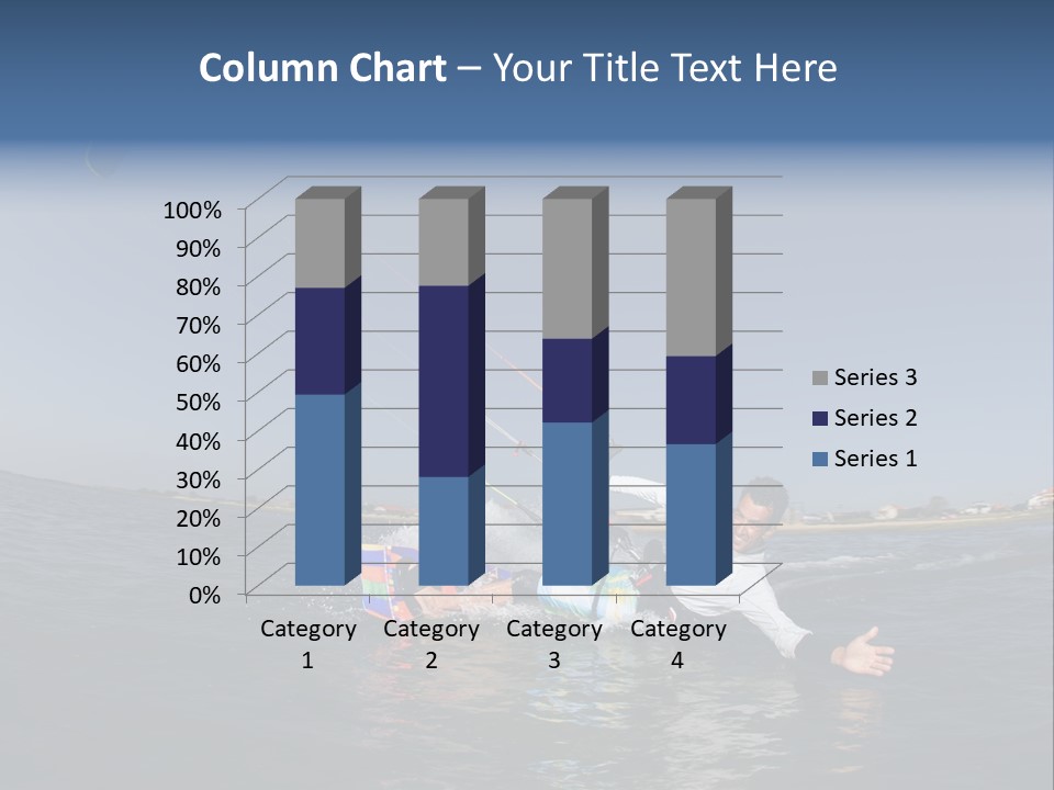 Beach Cutting Wake PowerPoint Template